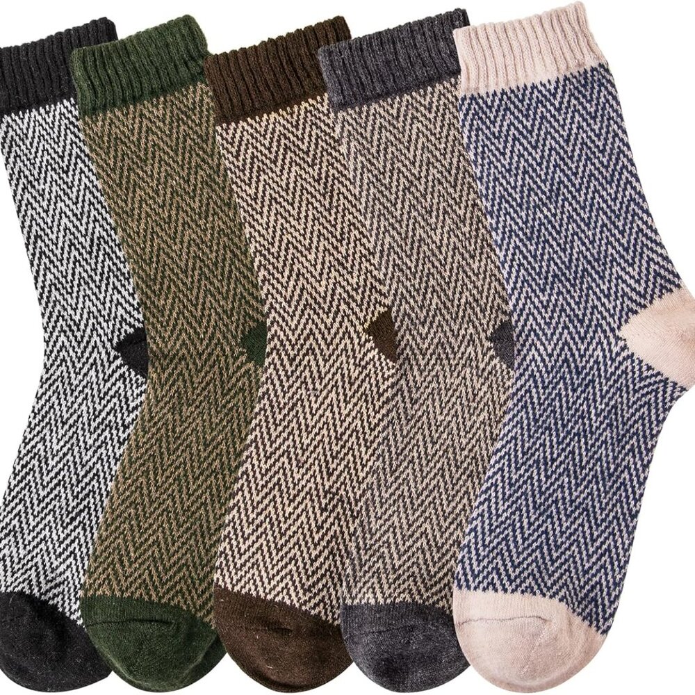 Womens Wool Socks, Stocking Stuffers Gifts for Women Men Warm Soft Crew Boot Soc - Picture 4 of 6